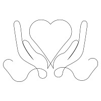 heart in hands border 001